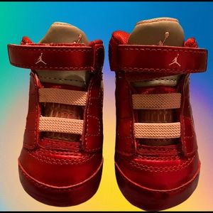 Nike Air Jordan V 5 Valentine's Day Red Pink Sneakers Shoes Toddler Baby Sz 1C